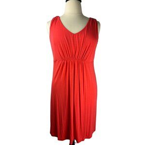 Tommy Bahama Orange Stretch Midi Dress, Women's Size XL/TG